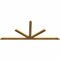 Ekena Millwork Saratoga Rough Sawn Timber Gable Bracket, Western Red Cedar, 108"W x 45"H x 2"D x 4"F, 10/12 Pitch GBW108X45X0204SAR00RWR - alternate 2